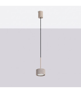 Aura Slim Pendant Ceiling Light Taupe 1x GX53-2