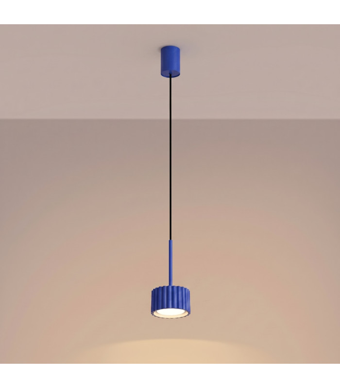 Aura Slim Pendant Ceiling Light Ultramarine 1x GX53-3