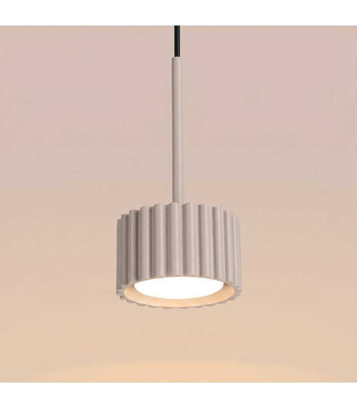 Aura Slim Pendant Ceiling Light Taupe 1x GX53-5
