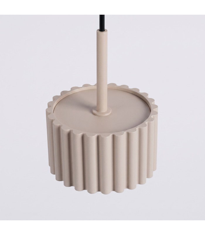 Aura Slim Pendant Ceiling Light Taupe 1x GX53-6