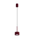 Aura Slim Pendant Ceiling Light Burgundy 1x GX53-1