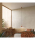 Aura Slim Pendant Ceiling Light Red Ochre 1x GX53-12