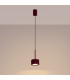 Aura Slim Pendant Ceiling Light Burgundy 1x GX53-3