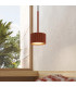 Aura Slim Pendant Ceiling Light Red Ochre 1x GX53-13
