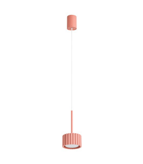 Aura Slim Pendant Ceiling Light Peach 1x GX53-1