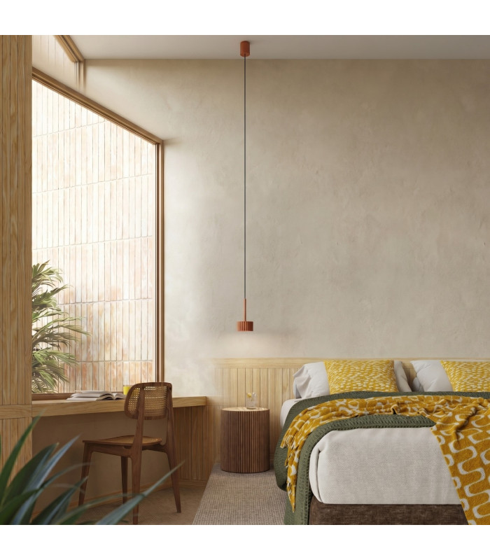Aura Slim Pendant Ceiling Light Mocca 1x GX53-11