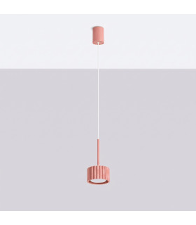 Aura Slim Pendant Ceiling Light Peach 1x GX53-2