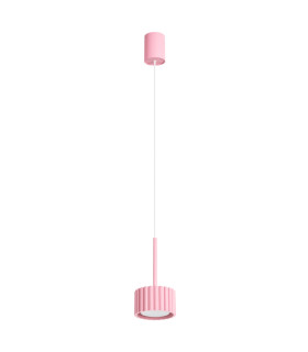 Aura Slim Pendant Ceiling Light Pink 1x GX53-1