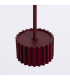 Aura Slim Pendant Ceiling Light Burgundy 1x GX53-5