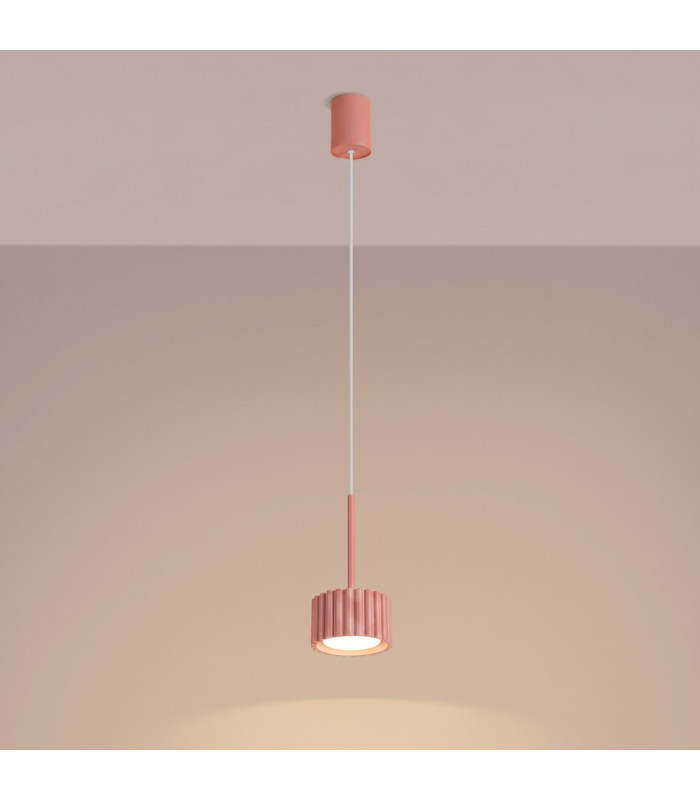 Aura Slim Pendant Ceiling Light Peach 1x GX53-3