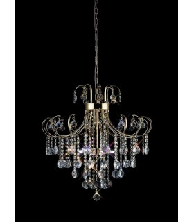 Ceiling Pendant 6 Light French Gold, Crystal - 2