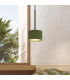 Aura Slim Pendant Ceiling Light Olive Green 1x GX53-13