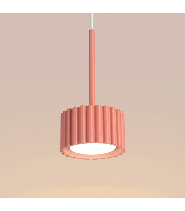 Aura Slim Pendant Ceiling Light Peach 1x GX53-5