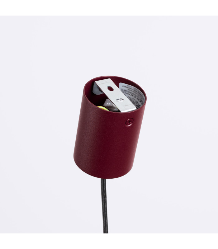 Aura Slim Pendant Ceiling Light Burgundy 1x GX53-7