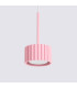 Aura Slim Pendant Ceiling Light Pink 1x GX53-4