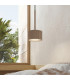 Aura Slim Pendant Ceiling Light Taupe 1x GX53-13