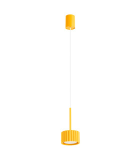Aura Slim Pendant Ceiling Light Yellow 1x GX53-1