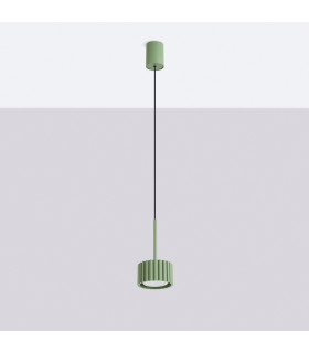 Aura Slim Pendant Ceiling Light Sage 1x GX53-2