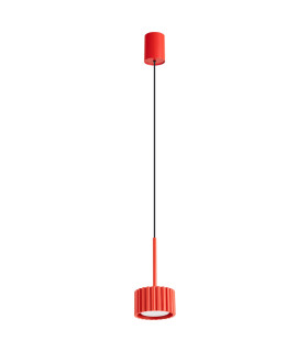 Aura Slim Pendant Ceiling Light Red 1x GX53-1