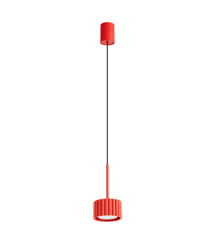 Aura Slim Pendant Ceiling Light Red 1x GX53-1