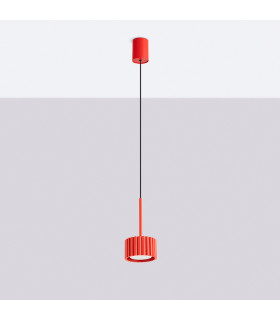 Aura Slim Pendant Ceiling Light Red 1x GX53-2