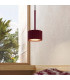 Aura Slim Pendant Ceiling Light Burgundy 1x GX53-12
