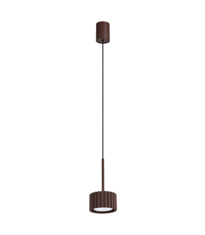 Aura Slim Pendant Ceiling Light Brown 1x GX53-1