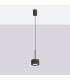 Aura Slim Pendant Ceiling Light Brown 1x GX53-2