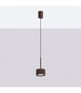 Aura Slim Pendant Ceiling Light Brown 1x GX53-2