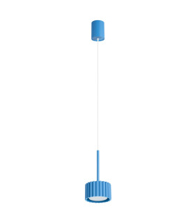 Aura Slim Pendant Ceiling Light Blue 1x GX53-1