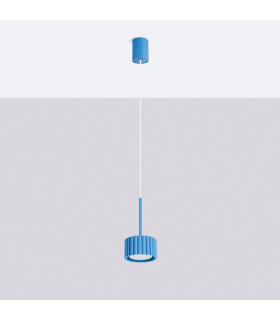 Aura Slim Pendant Ceiling Light Blue 1x GX53-2