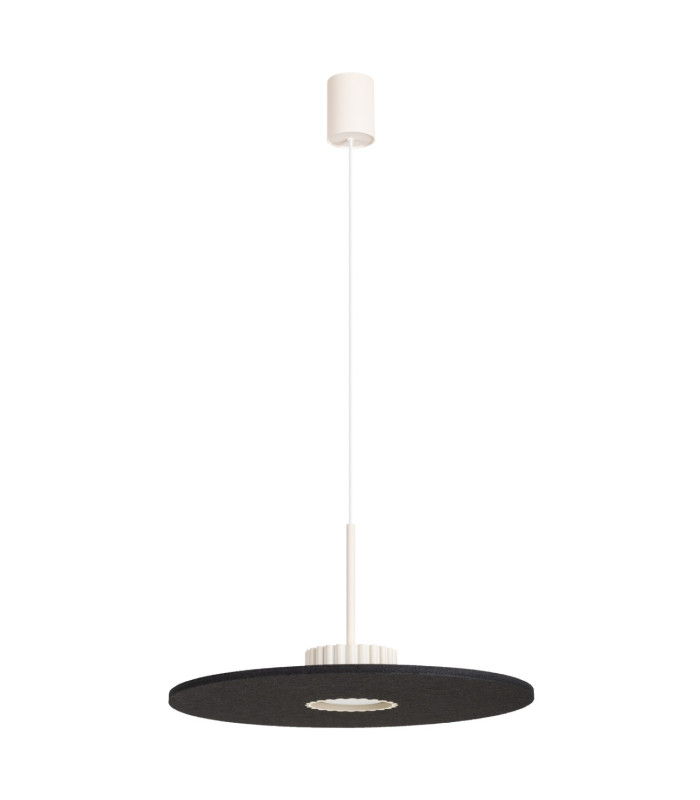 Ovo Integrated LED Pendant Ceiling Light Beige Black 1x GX53-1