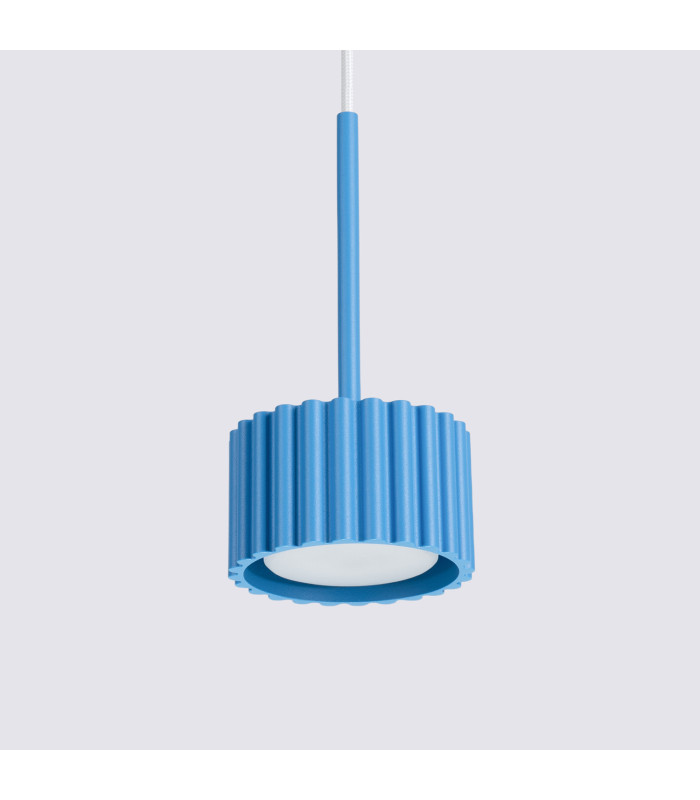Aura Slim Pendant Ceiling Light Blue 1x GX53-4