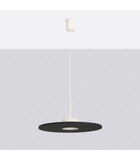 Ovo Integrated LED Pendant Ceiling Light Beige Black 1x GX53-2