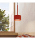 Aura Slim Pendant Ceiling Light Red 1x GX53-13
