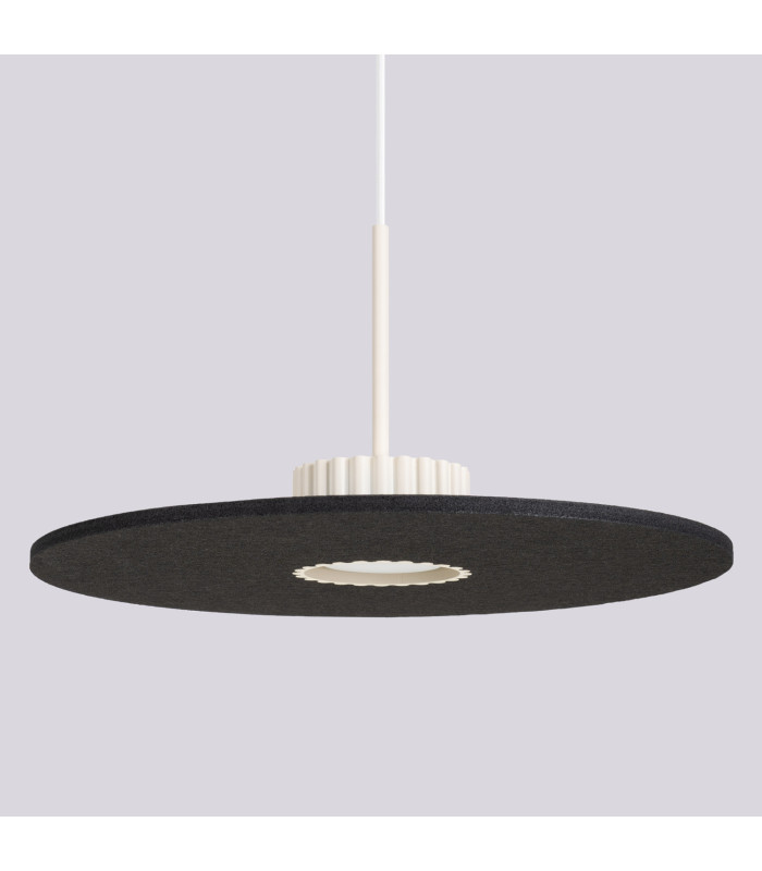 Ovo Integrated LED Pendant Ceiling Light Beige Black 1x GX53-4