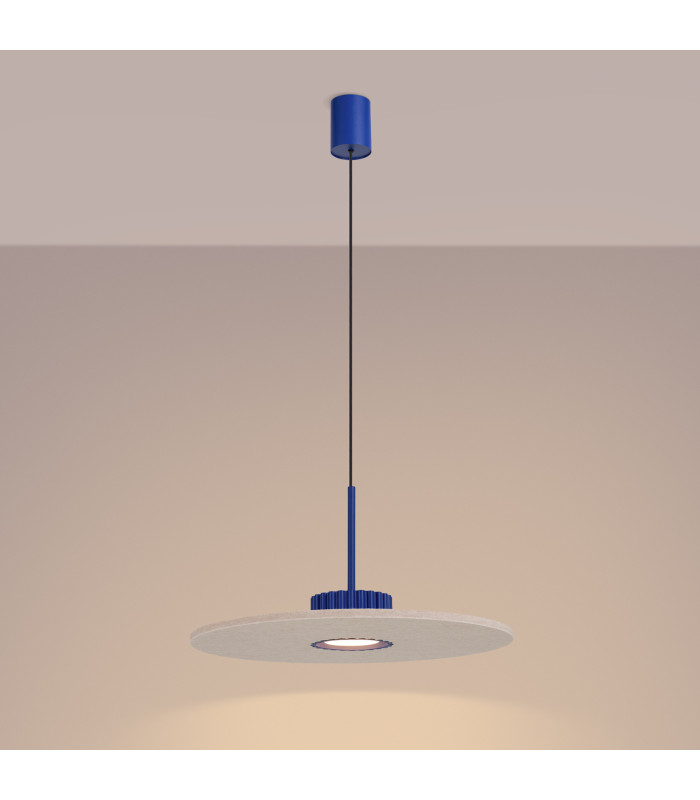 Ovo Integrated LED Pendant Ceiling Light Ultramarine Beige 1x GX53-3