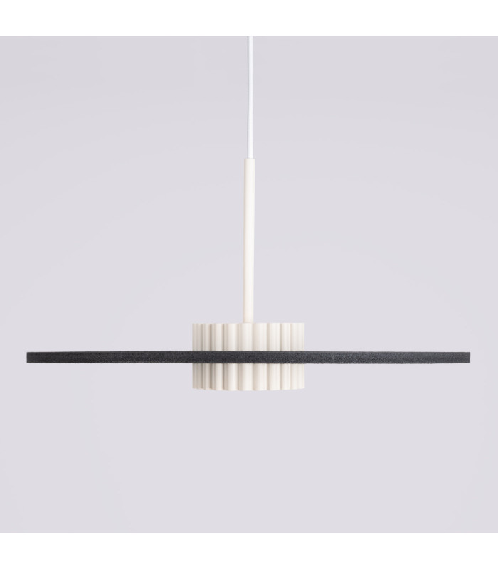 Ovo Integrated LED Pendant Ceiling Light Beige Black 1x GX53-5
