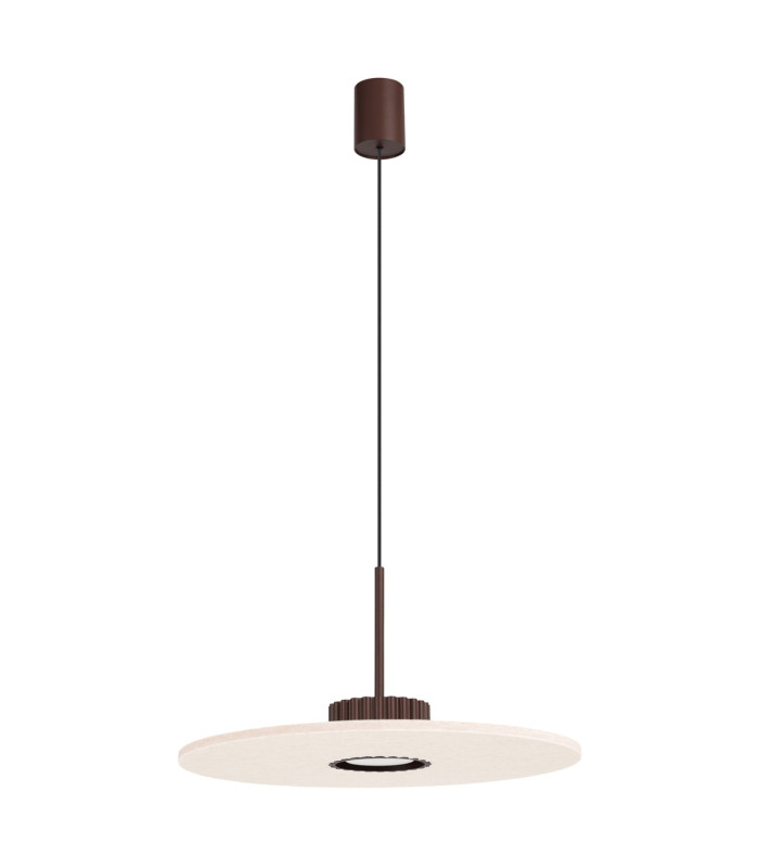 Ovo Integrated LED Pendant Ceiling Light Brown Beige 1x GX53-1