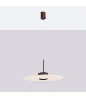 Ovo Integrated LED Pendant Ceiling Light Brown Beige 1x GX53-2