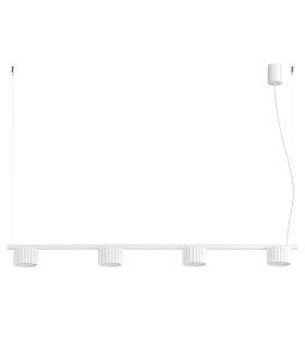 Aura Bar Pendant Ceiling Light White 4x GX53-1