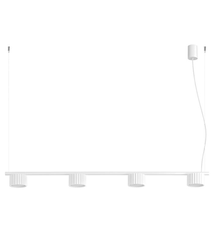 Aura Bar Pendant Ceiling Light White 4x GX53-1