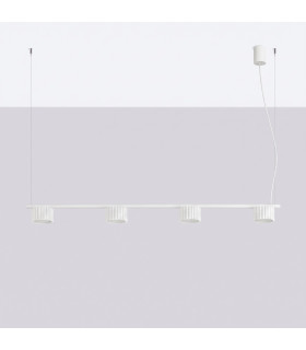 Aura Bar Pendant Ceiling Light White 4x GX53-2