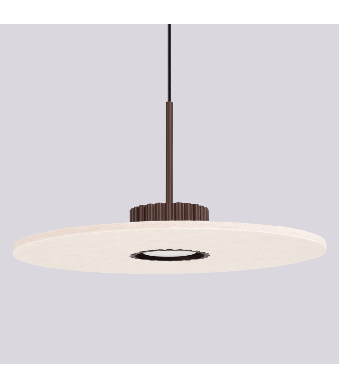 Ovo Integrated LED Pendant Ceiling Light Brown Beige 1x GX53-4