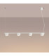 Aura Bar Pendant Ceiling Light White 4x GX53-3