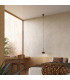 Aura Slim Pendant Ceiling Light Brown 1x GX53-12