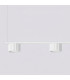 Aura Bar Pendant Ceiling Light White 4x GX53-4