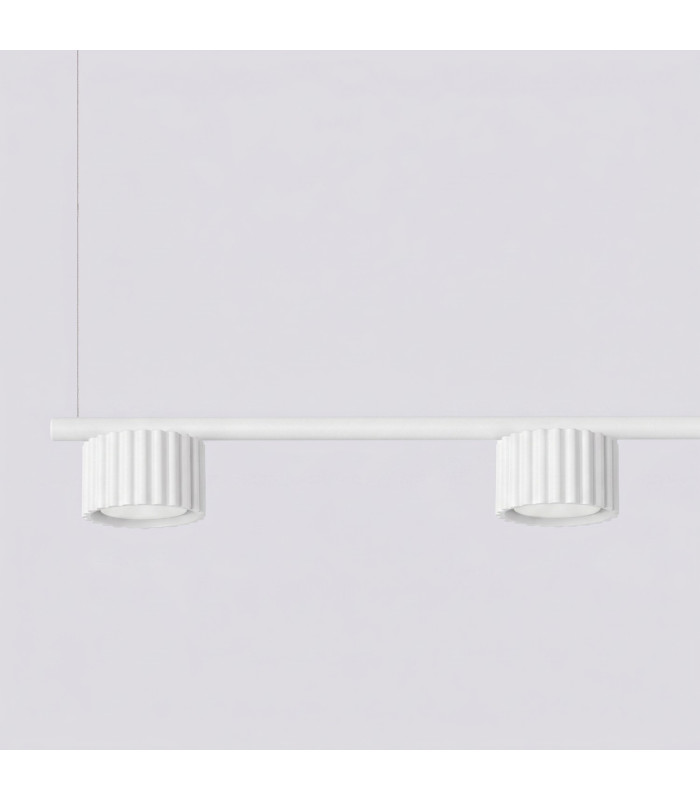 Aura Bar Pendant Ceiling Light White 4x GX53-4