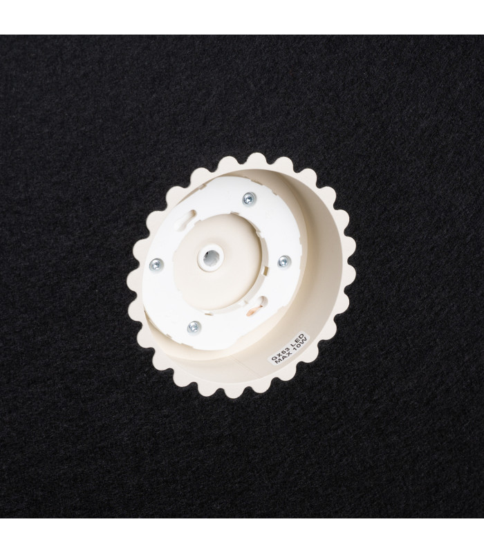 Ovo Integrated LED Pendant Ceiling Light Beige Black 1x GX53-8