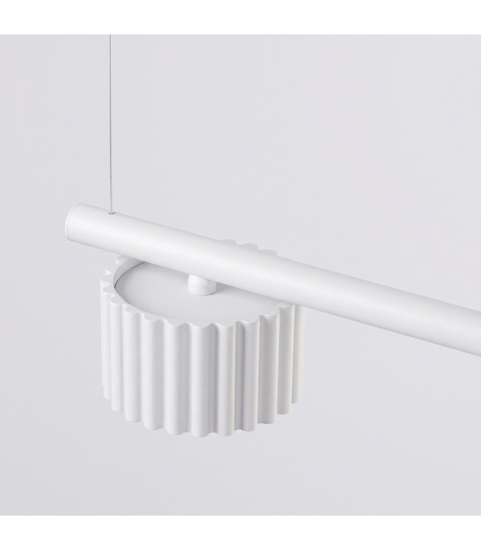 Aura Bar Pendant Ceiling Light White 4x GX53-6